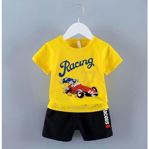 Summer Clothes for Girls Children Baby Shorts Outfit Boys Cute Anime Print Cartoon Dog T-shirts Kids Clothing Teens Top Costume
