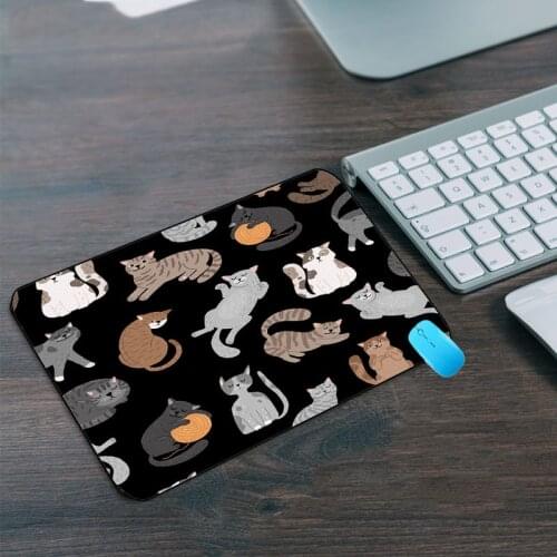 Mairuige Promotion Russian Cute Cat Small Mouse Pad Game Console Computer 22X18X2 Dota Game Pad Desktop Pad Non-slip CSGO Mat