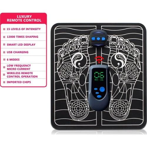 EMS Foot Massager USB Electric Massager Smart Foot Massager Health Care Acupoint Cushion Kneading Shiatsu Deep Relaxation