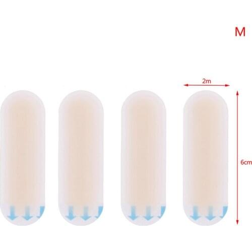 Womens Fashion Silicone Adhesive Hydrocolloid Gel Blister Plaster Anti-wearing Heel Sticker Patch Gel Soft Heel Sticker 4Pc/Set