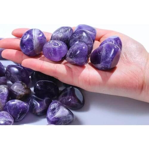 MOKAGY 18MM-25MM Natural Polished Crystals Gemstone Healing Stones Dream Amethyst Gravel