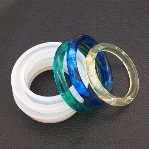 Soft Silicone Jewerly Mould Epoxy Bracelet Bangle Mold Hand Resin Craft Jewelry Making Mold