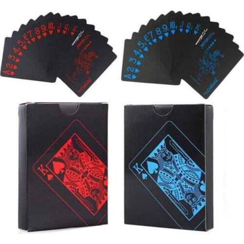 54 Sheet/Set Waterproof Plastic Poker Table Game Playing Card Party Magic Poker Table Board Game Collection Poker