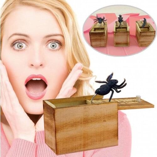 New Wooden Prank Animal Scare Box Case Surprise Box Toy Christmas April Fools Day Gift Decoration