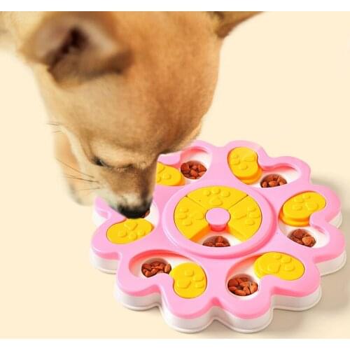 Training Puzzle Dog Toy Leaking Food Game Disc Board Funny Slow Eat Dog Interactive Toys