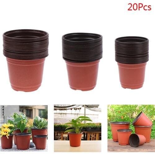 20pcs Plastic Seedling Tray Nursery Succulent Plant Pot Transplant Garden Decoration Grow Box Plant Pot For Home Garden