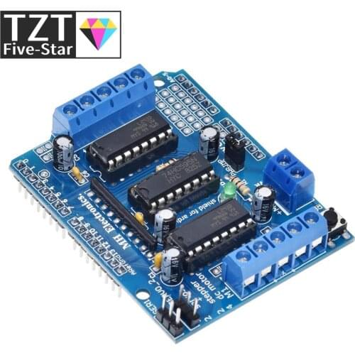 TZT L293D Motor Drive Shield dual for arduino Duemilanove, Motor drive expansion board motor control shield
