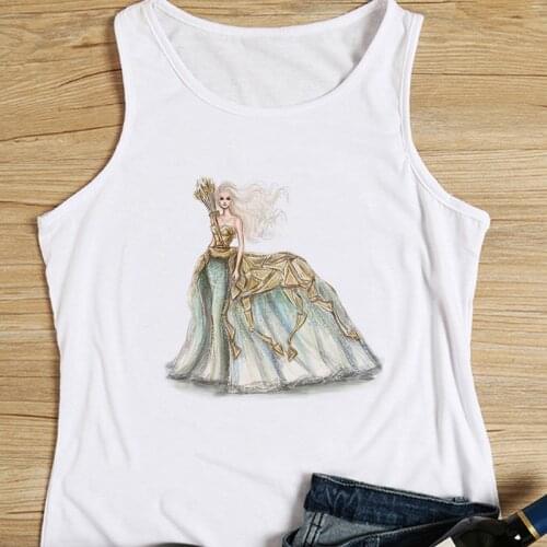 Vintage Sagittarius Beauty Printed Tank Tops Women Fashion Graphics Lady Streetwear Female Sleeveless Tee Top Clothes Sexy Vest