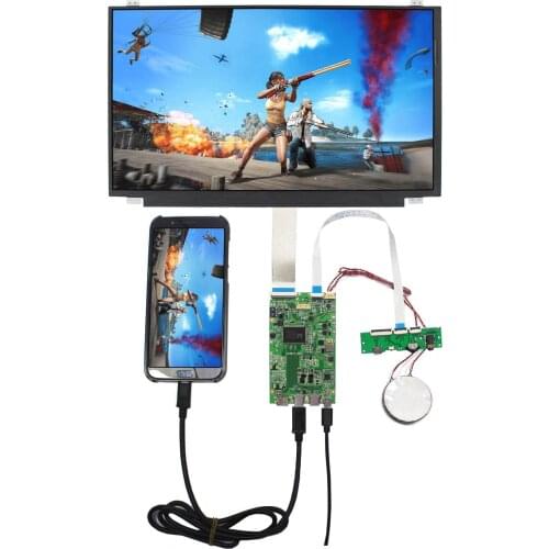 LCD Touch Monitor 15.6" 1920X1080 NV156FHM-T10 IPS LCD Touch Screen with HD -MI Type C 40Pin EDP Controller Board