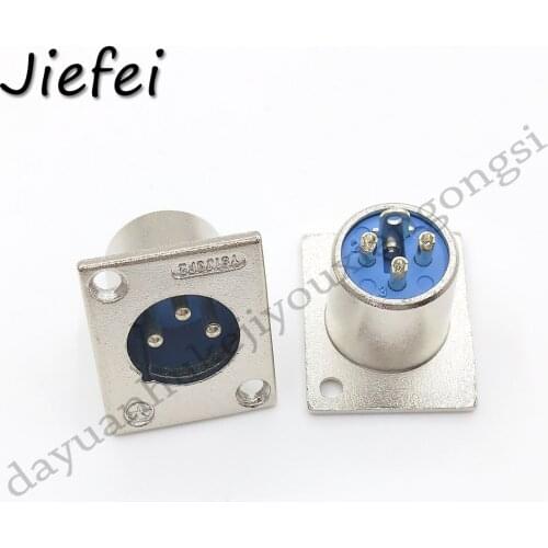 20PCS 3PIN XLR Male Chassis Panel Mount Socket adapter New