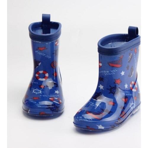 2012 Cartoon Bow Rain Boots Kids for Boy Girls Rain Boots PVC Water Shoes Children Cartoon Shoes Waterproof Rainboots 7 Colors