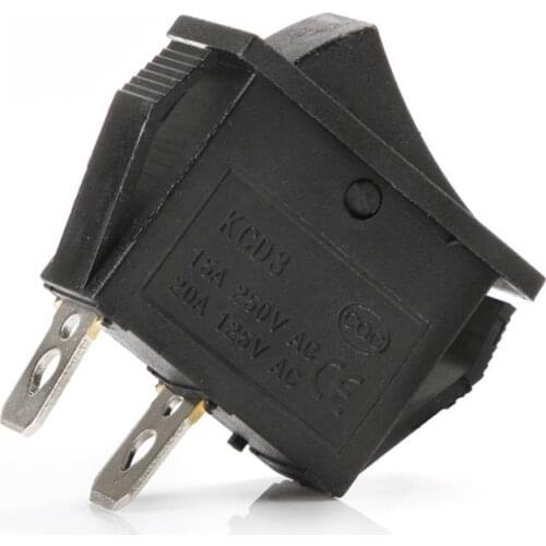 5Pcs Rocker Switch 15A 250V 2Pin Reset Switch Momentary push button switch KCD3 Power Switch