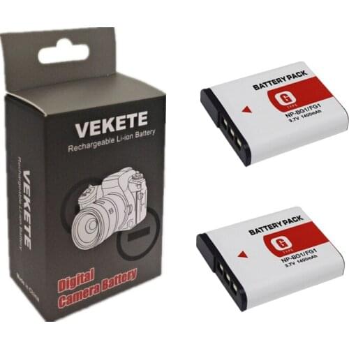 2pcs/lot NP-BG1 Battery NP BG1 NPBG1 Batteries FG1 For Sony DSC W120 W125 W130 W150 W170 W200 W210 W220 W230 W290 T20 T100 HX30