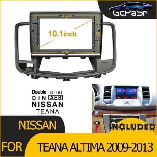 2din 1Din Car Radio Player DVD Frame Audio Fitting Adaptor Dash Trim Facia Panel 10.1inch For NISSAN TEANA Altima 2009-2013