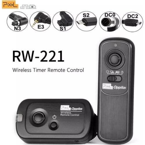 Pixel RW-221 Wireless Shutter Release Timer Remote Control (DC0 DC2 N3 E3 S1 S2) Cable For Canon Nikon Sony Camera VS TW283 RC-6