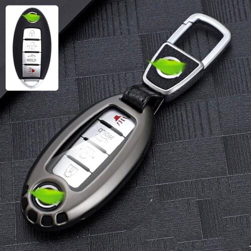 Car key cover case for nissan juke leaf micra k12 note patrol qashqai j11 j10 versa tiida x-trail xtrail x trail t32 Infiniti