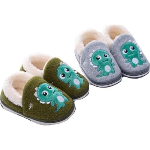 New children shoes winter/autumn baby girls cartoon cotton slippers warm indoor shoes kids boys plush home slippers