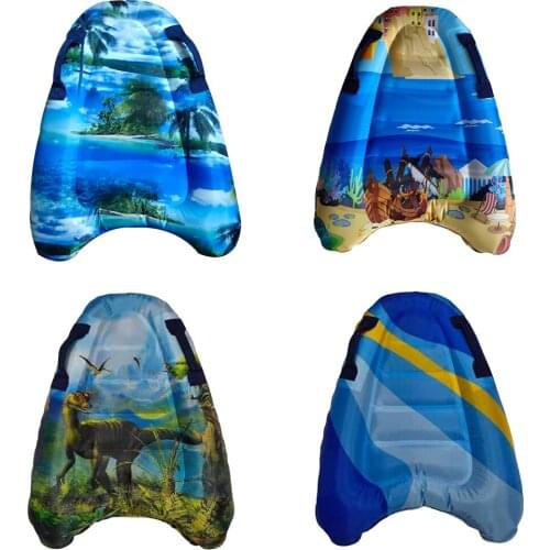 60x80cm Children Inflatable Bodyboards Surfboard Printed Kid Outdoor Pool Floating Mat Swimming Pool Beach Mat Pad Float