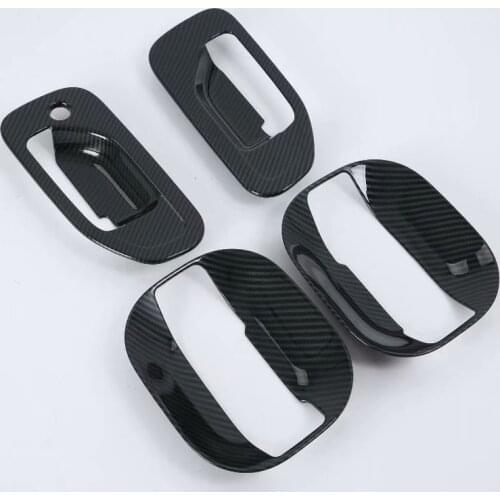 For Nissan NV200 Evalia 2013 2014 2015 2016 2017 2018 Carbon Fiber Side Door Handle Cover Bowl Trim Sticker Car Accessories