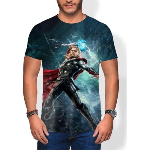 Thor 3D Print Mens T Shirt Short Sleeve Summer T-shirts For Children Fashion Casual Super Hero Men Tee shirt