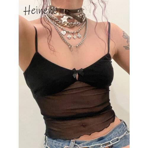 Женские прозрачные майки Heinene China At AliExpress