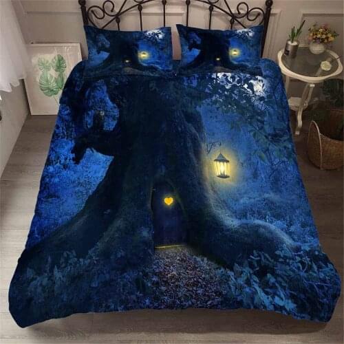 Moon Black Wind High Bedding Set Duvet Cover Set 3d Printing 3pcs Quilt Cover Single Double Queen King Size Home Textiles