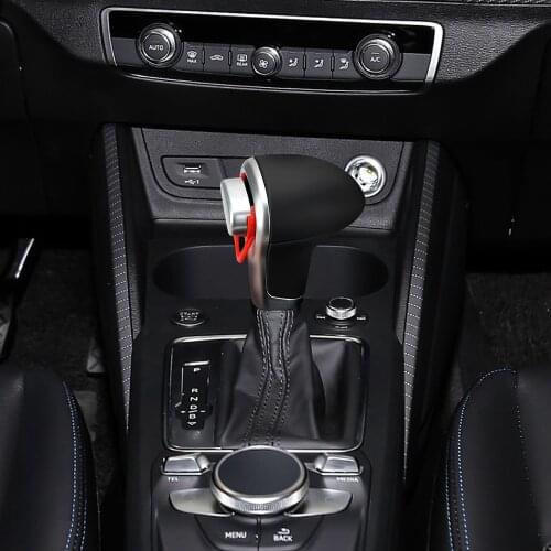 LEEPEE FOR AUDI A6 A7 A3 A4 A5 A6 c6 Q5 2009 2010 2011 2012 2014 4G1 713 139 R Gear Shift Knob Chrome Leather Auto Automatic
