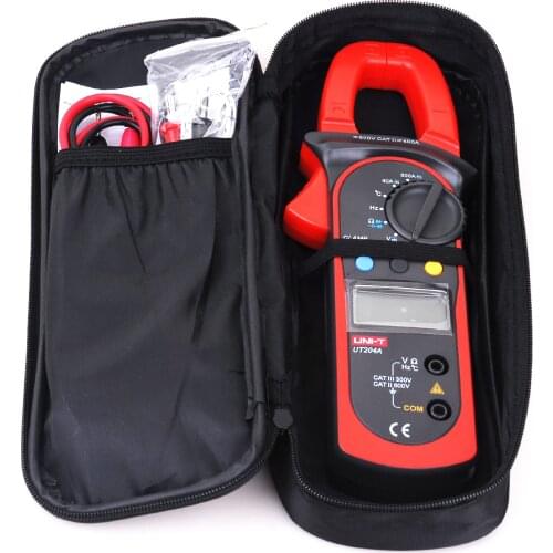 Uni-T UT204A Auto-Ranging AC DC Digital Current Voltage Handheld Clamp Meter Multimeter