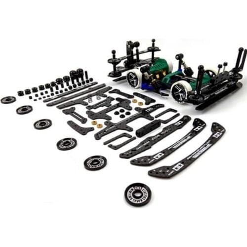 1 Set Carbon Fiber Upgrade Parts For S1/VS/TZ/SFM Chassis Spare Parts Kit For Tamiya Mini 4WD Car Model