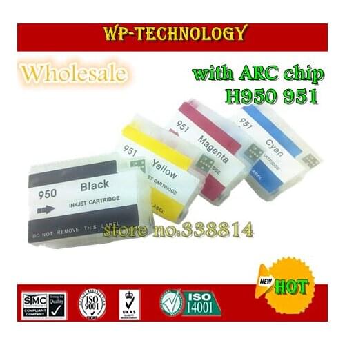 [Wholesale] Empty Refillable ink cartridge suit for HP950 HP951, suit for HP officejet pro8600 printer ,with ARC chips