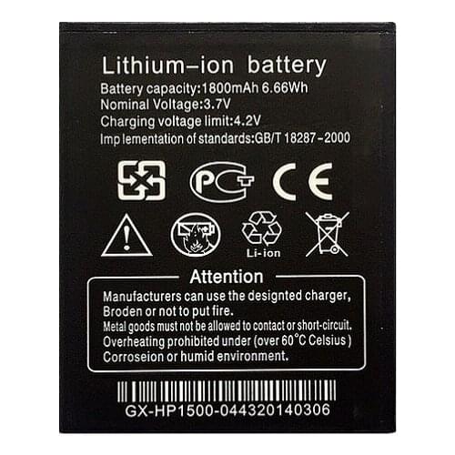 Original Antirr Battery For THL W100 W100S Li-ion Battery 3.7V High Capacity 1800mAh Replacement Mobile Phone Battery
