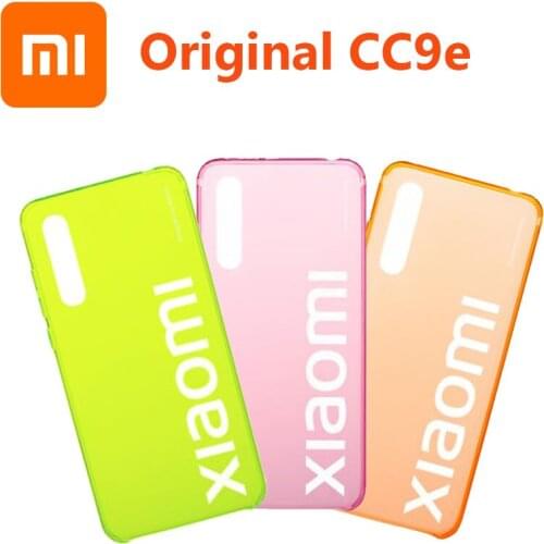 Original Xiaomi CC9e PC Case Fluorescent Transparent Cover for Xiaomi CC9e Protective Shell Fashion CC9e Case