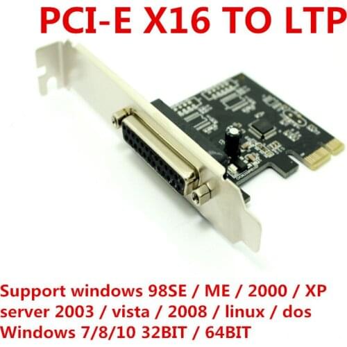 PCI-Express card with transfer rate 2.5Gb/s WCH382 PCI-Express 1x Printer/Parallel Port Pcie Card 1-Lane for PC computer desktop