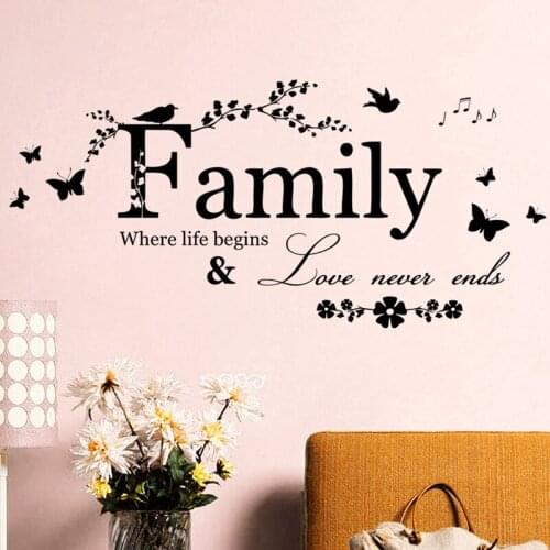 PH1340 Girl Wall Sticker Sticker Wall Painting Removable European and American Proverbs Wall Sticker Kids Room02
