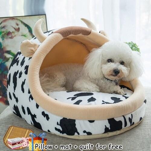 Dog kennel can unpick and wash autumn winter dog kennel teddy winter dog house dog kennel ger pet cat litter can unpick and wash