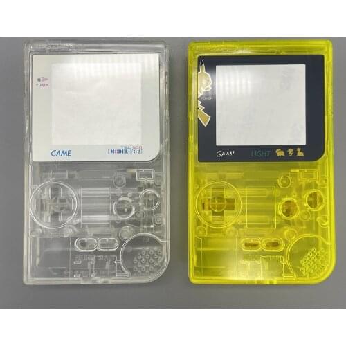 Plastic shell cover For GBL for GAMEBOY LIGHT game console gamepad full house shell repair replacement with glass lens button