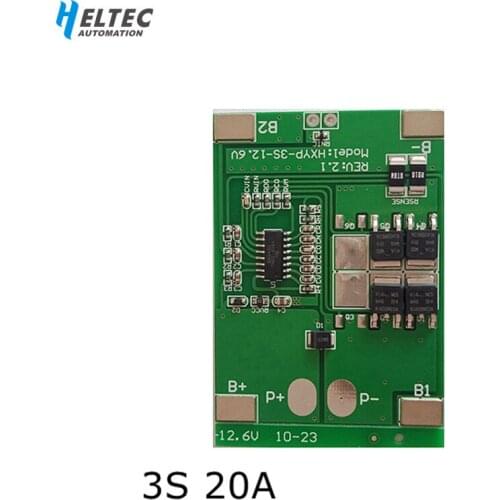 3S 11.1V 12V 12.6V Lithium battery protection Board Continuous current 14A BMS Lithium battery charing Board Limiting 20A