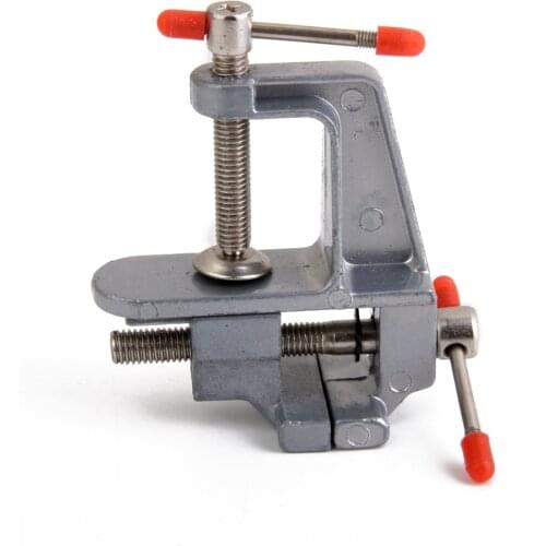 Durable Lightweight Portable Aluminium Mini Clamp For Jewelry Hobby Model Making Electronics Home Work Bench