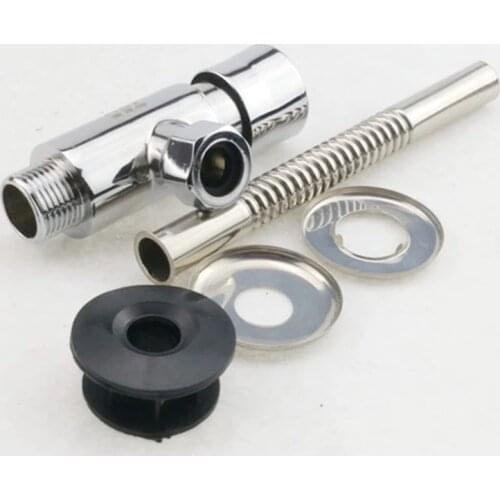 Durable Toilet Flushing Flaush Valve Zinc Alloy Toilet Water Tank Valve Bathroom Toilet Valve Hotel Hand Pressing Flushing Tool