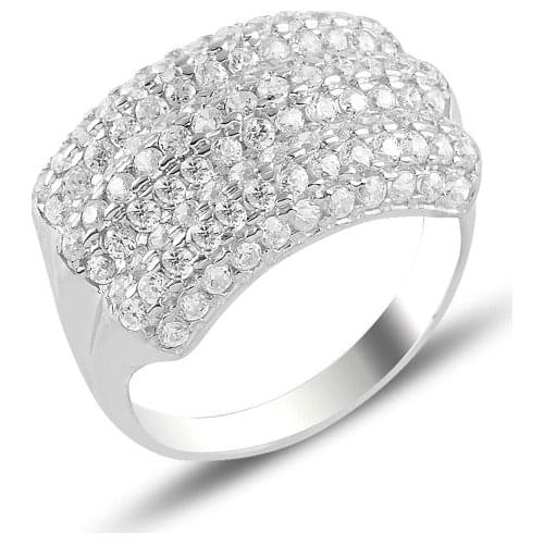 Silver 925 Sterling Zircon Stone Ring