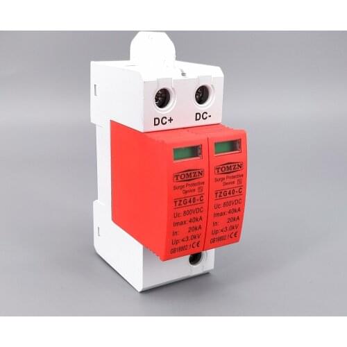 SPD DC 800V 20KA~40KA House Surge Protector Protective Low-voltage Arrester Device