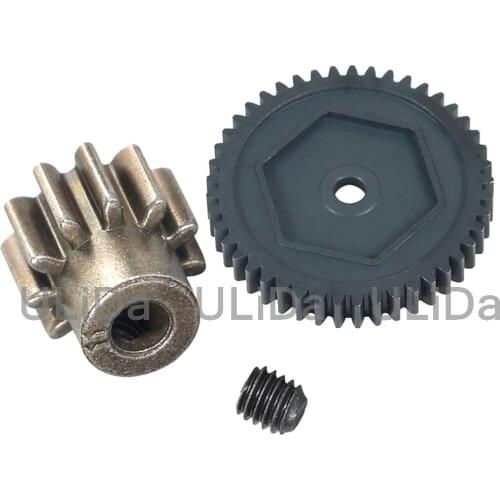 Steel Metal 8053 Spur Gear 45T , 6747 11T Motor Gear RC Replacement Parts for 1/10 Crawler Car Traxxas TRX-4 TRX4 TRX-6