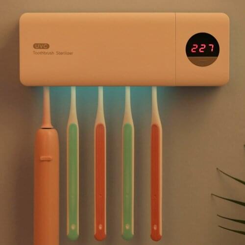 Uv Sterilizer Toothbrush Wall Mount UV Fashion Uv Disinfection Portable 3 Colors Holder Toothbrushsterilizerholder