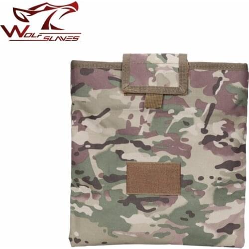 Military Dump Pouch Tactical Recycling Hunting bag Folding Nylon Magazine Sundries Drop Mag Multicam lightweight Molle Pouch