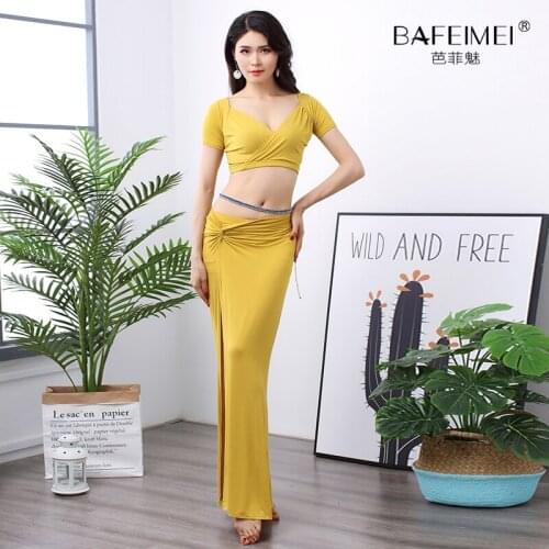 Belly Dance Costume Female Training skirt Suit Modal Exercise Clothes Group Performance Clothes Class Clothes