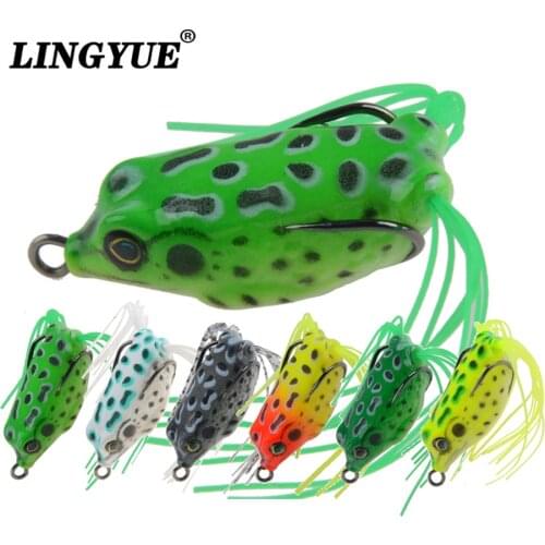 1Pc 4cm 6g Frog Fishing Lure Top water Wobblers Minnow Crankbaits for Fly Fishing Artificial Insect Soft Lures Baits Hooks Pesca