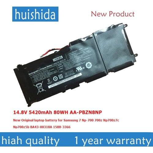 80Wh AA-PBZN8NP New Laptop battery for Samsung7 Np-700 700z Np700z7c Np700z5b BA43-00318A 1588- 3366