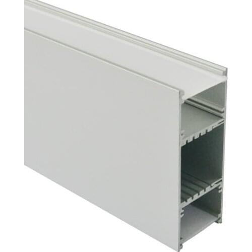 Aluminum LED profile housing for wall light with internal driver Light from Up and down cabinets 10m/lot free shipping