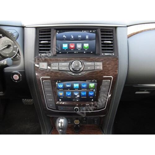 Android 10.0 Dual Screen New Car Radio DVD Player For infiniti QX80 Nissan Patrol Y62 2010-2020 Car Stereo GPS Navigation