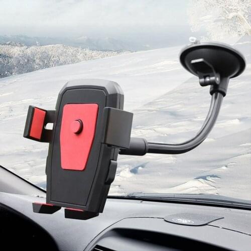 New Car Phone Holder Bracket Mount Cup Holder Universal Car Mount Mobile Suction Windshield Phone Locking Car-Accessories